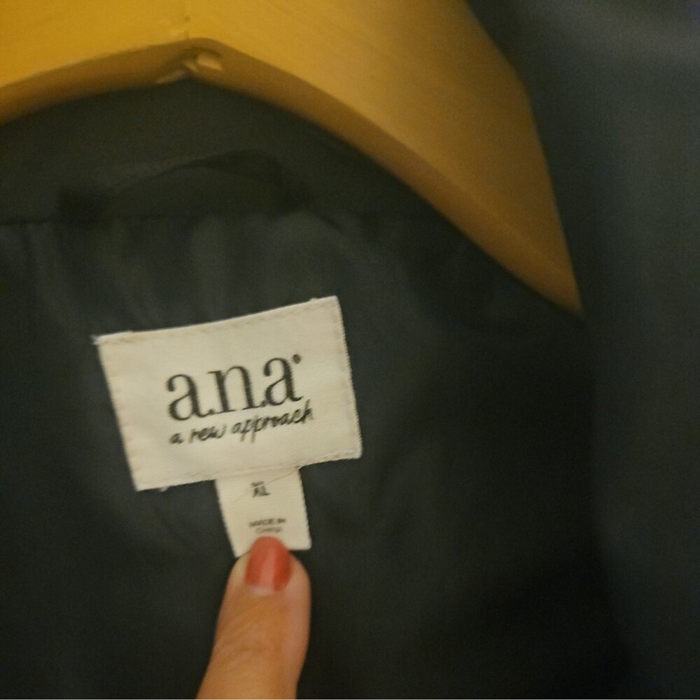Ana Puffer Jacket Womens XL Black Zip Up - Picture 2 of 6